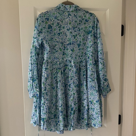 Poupette St Barth Lili Blue Monaco mini dress - Picture 3 of 6